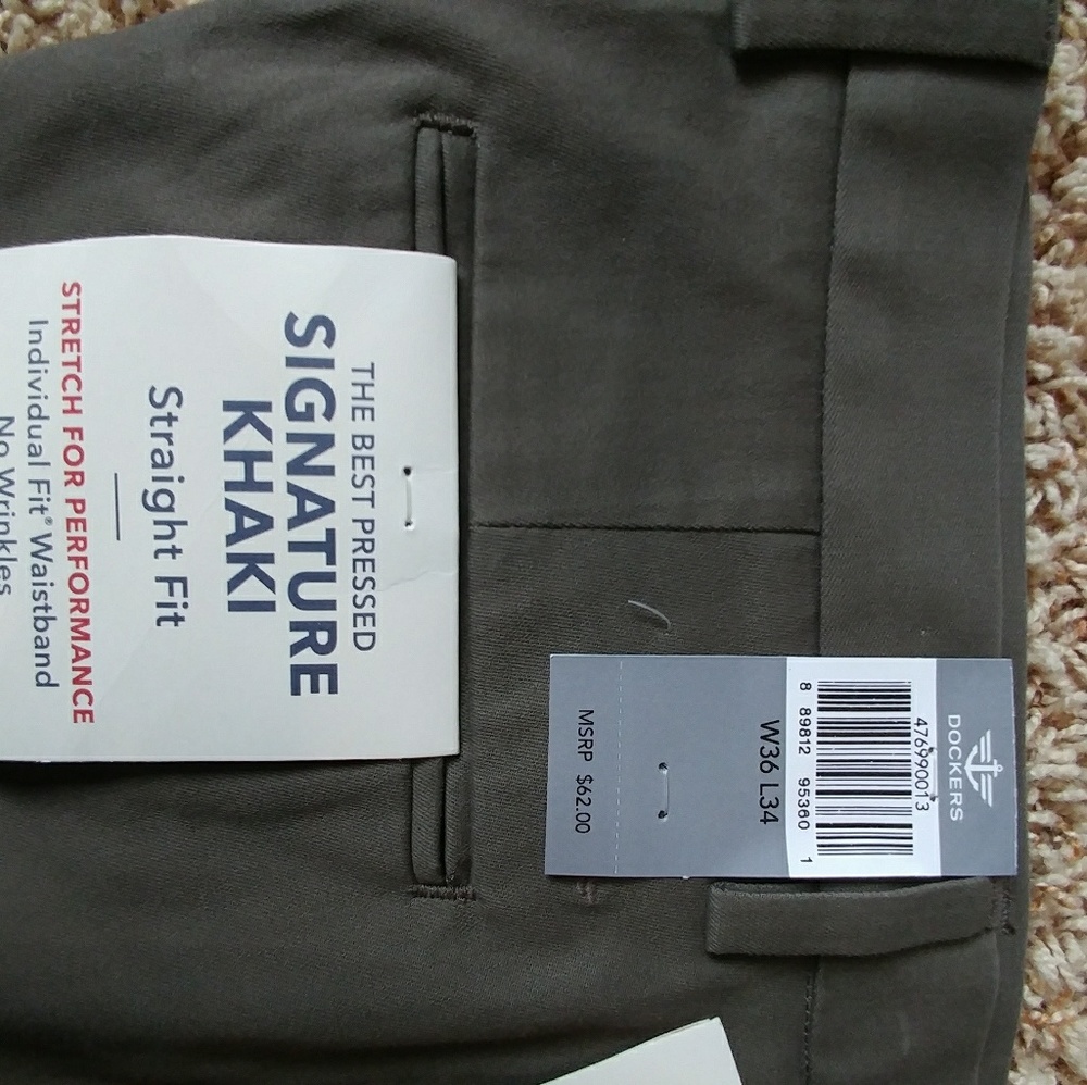 Dockers Signature Khaki Dress Pants 36x34